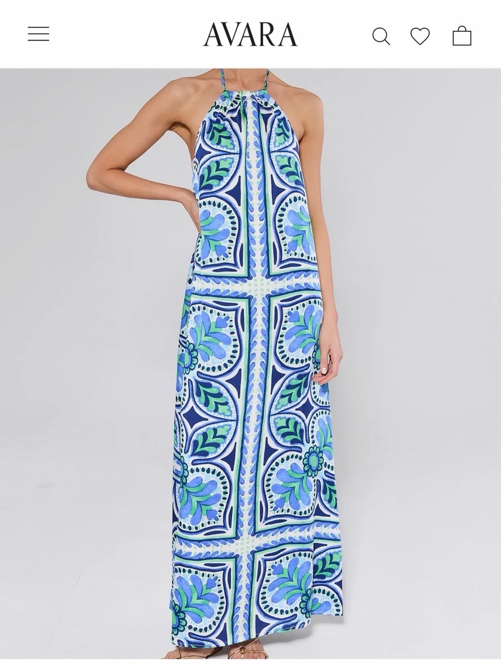 NWT: Medium Avara Marina Halter Dress